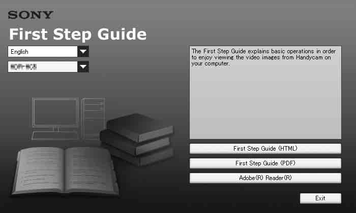 Instalace First Step Guide (Úvodní příručka) a softwaru (DCR-HC53E/54E) (Pokračování) 2 Poklepejte na [SONYPICTUTIL (E:)] (CD-ROM) (jednotka).* * Názvy jednotek (např.