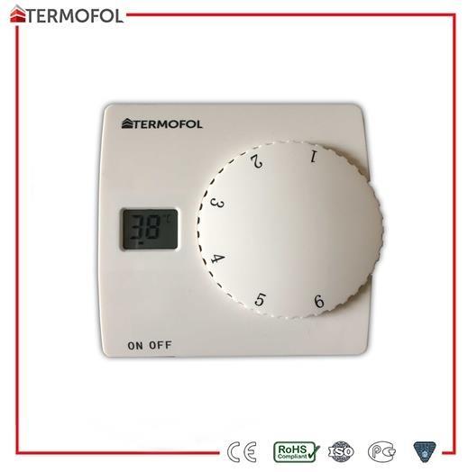 TERMOFOL TF-H2 Termostat TF-2 Termostat se ovládá za pomocí regulačního kolečka.