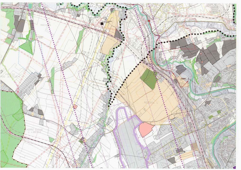 ÚZEMNÍ PLÁN MĚSTA LIBEREC Limity využití území 1 : 10 000 výřez