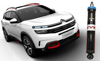 Tato technologie byla prvně použita právě v modelu Citroën C5 Aircross. Citroën to nazývá progresivní hydraulické tlumení.