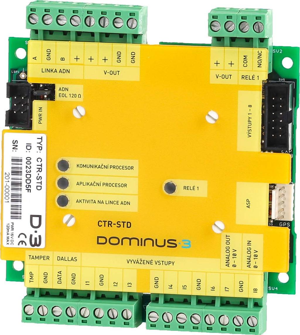 One-wire rozhraní Umožňuje připojovat prvky MaR a tím rozšiřuje možnosti využití modulu.