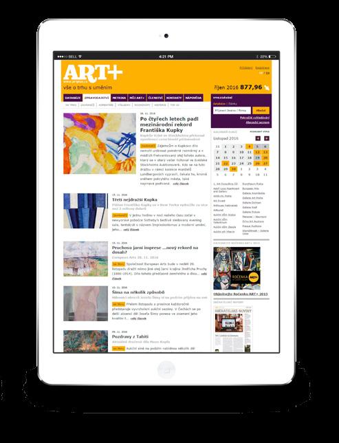 www.artplus.cz www.artplus.cz is an exclusive tool providing effective references concerning the situation on the Czech art-andantiques market.