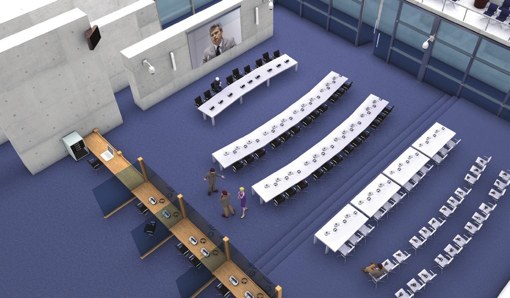 8 Systém DCN Next Generation Systém DCN Next Generation 9 Udržení kroku s měnícími se potřebami Rozšíření možností Prvky konferenčního systému DCN lze vzájemně spojit mnoha různými způsoby.