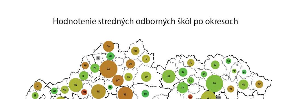 Tab. 2b: Regionálne rozdiely vo výsledkoch žiakov SOŠ (priemerné skóre podľa krajov) poradie kraj počet škôl počet žiakov priemerné skóre rozdiel od priemeru SR 1. prešovský 59 21109 5,82 0,32 2.