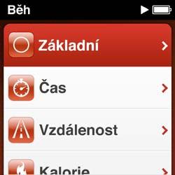 Během cvičení vám ipod nano poskytuje hlasovou odezvu, kdykoli cvičení přerušíte nebo obnovíte. Nastavení cvičení Běh: 1 Na ploše klepněte na ikonu Fitness.