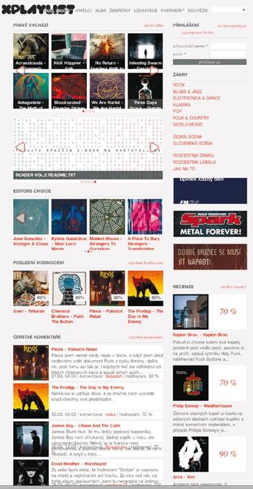 Každý měsíc rozhovory, recenze, novinky, reporty a videa. Hodnotící portál XPlaylist.