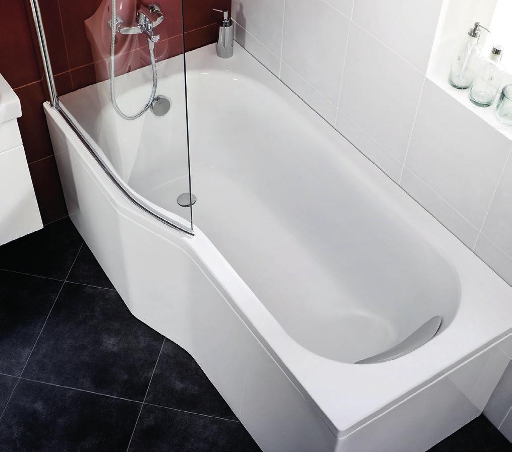 Koupelnová série Tigo 80 cm 70 cm Vana a sprcha v jednom už není doménou jen velkých koupelen.