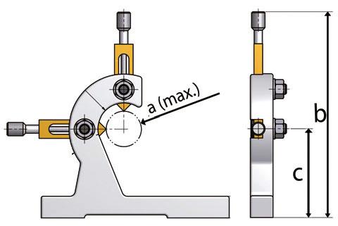 200 mm; c = 100 mm Pevná luneta pro TU 2304 / TU 2304V 3440361 1