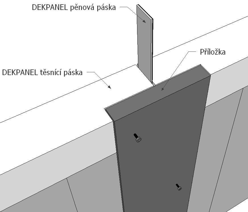 4.1.8. Zapravení montážních otvorů Do montážních otvorů pro popruhy se po odepnutí panelů z jeřábu vloží dřevěné kolíky. Na kolík se před vložením do otvoru po celém obvodu nanese tmel AIRSTOP SPRINT.