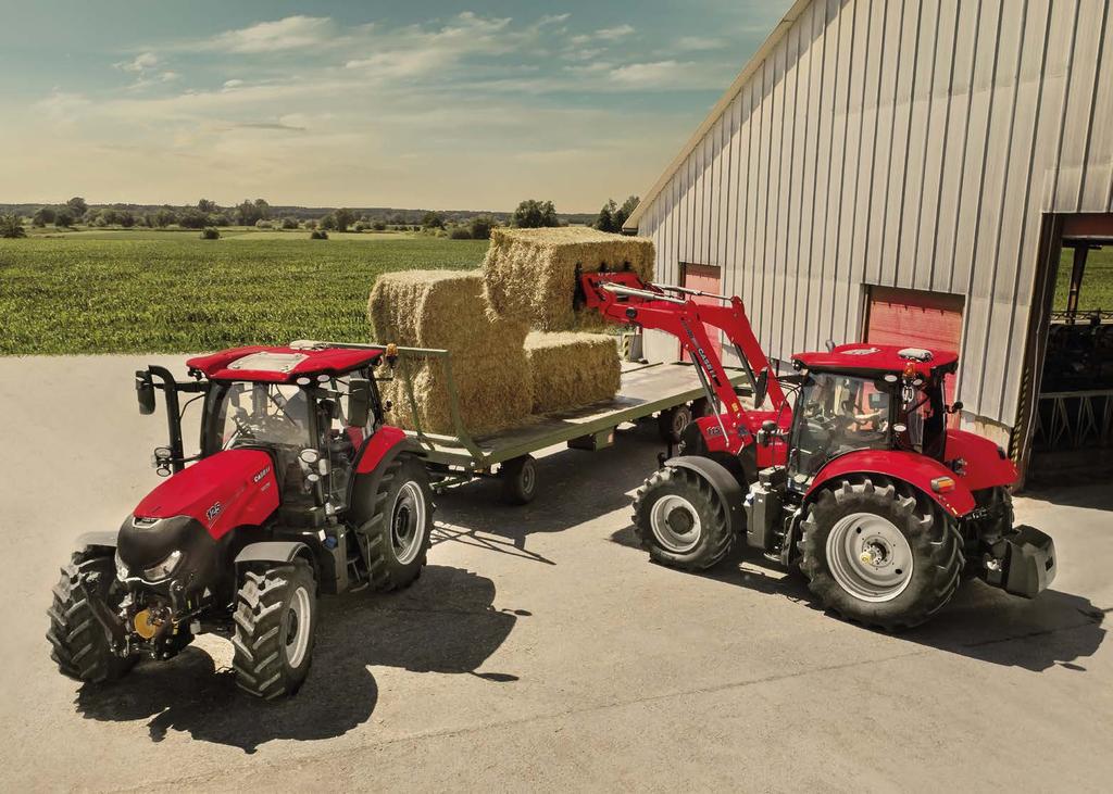 Na přání mohou být traktory Case IH Maxxum vybaveny přípravou pro čelní nakladač. Konstrukce je kompatibilní se čtyřmi modely nakladačů Case IH LRZ 100, LRZ 120, LRZ 130 a LRZ 150.