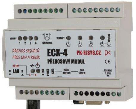 Univerzální obousměrné přenosové moduly ECX Moduly ECX jsou v podstatě dva přístroje v jednom vysílač ECT se vstupy a přijímač ECA s