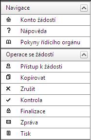 ~ 21 ~ Uživatelská tlačítka aplikace Tato tlačítka jsou hlavním nástrojem pro editaci polí. Nejčastěji jsou využívána tato: Nový záznam slouží k přidání další položky, osoby, adresy apod.