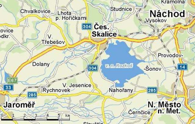 Mapa GPS souřadnice: N: