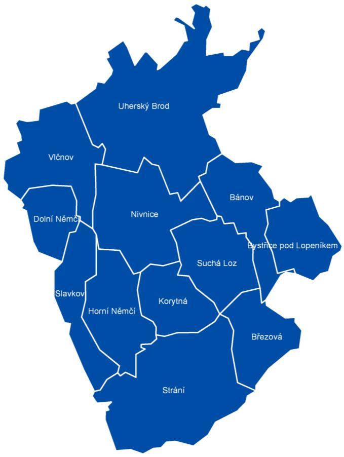 3. Chrkteristik území MAS Východní Slovácko MAS Východní Slovácko, z.s. leží n území o velikosti 253,34 km 2 (dále jen MAS nebo Východní Slovácko ).