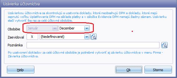 Pred vykonaním uzávierky odporúčame spustiť kontrolu cez menu Firma Kontrola Nová kontrola. Kontrola nájde chyby, vážne sú vyznačené červenou, bežné fialovou a podozrenia zelenou.