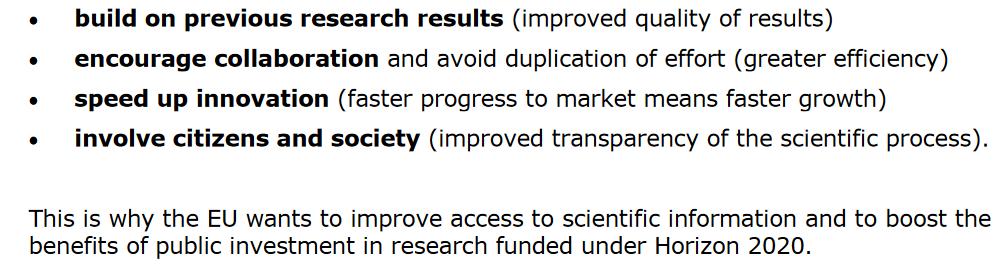 Proč OA v Horizontu 2020?