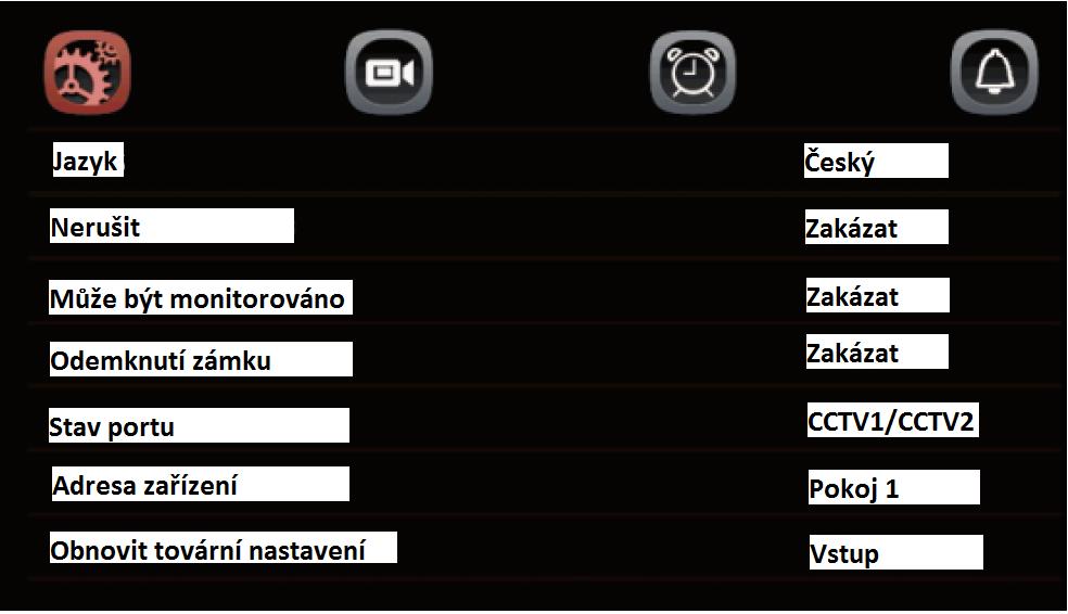 Funkce nerušit V systémovém nastavení nebo v pohotovostním stavu, stiskněte dlouze tlačítko zapnutí nebo vypnutí funkce Nerušit k Systémová nastavení V pohotovostním stavu, stiskněte