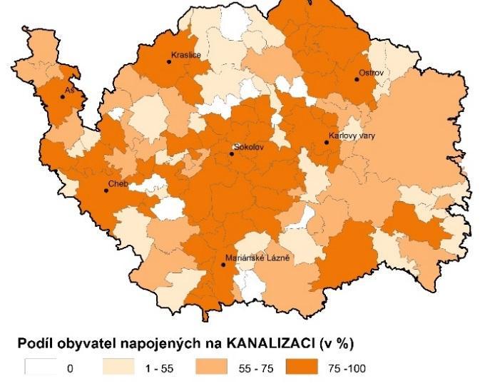 19. Technická a občanská vybavenost obcí v Karlovarském kraji Hodnocení technické a občanské vybavenosti obcí KK je založeno na datech ČSÚ.