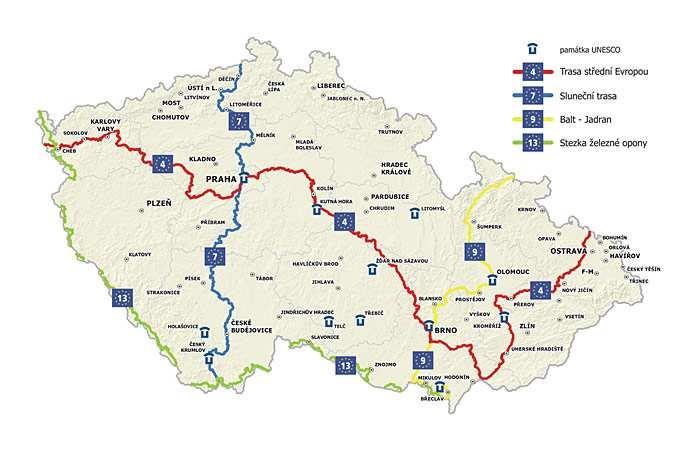 EuroVelo, evropská síť cyklotras je projektem Evropské cyklistické federace (ECF).