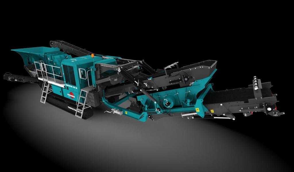 IMPACTOR 26 27 TRAKPACTOR 260SR Powerscreen Trakpactor 260SR je mobilní odrazový horizontální drtič určený pro recyklační a demoliční užití.