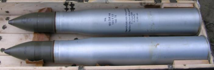objednávku na výrobu nového 100mm dělostřeleckého náboje se střelou s autodestrukční funkcí, určeného pro