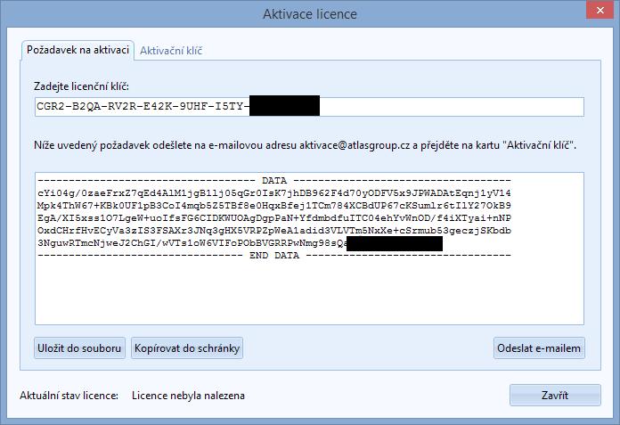 Po aktivaci licence na kartě Licence uvidíte Vámi zakoupené licence k produktu. 3.2 Deaktivace licence Ve Správě serveru řízení prodeje na kartě Licence naleznete tlačítko Deaktivovat licenci.