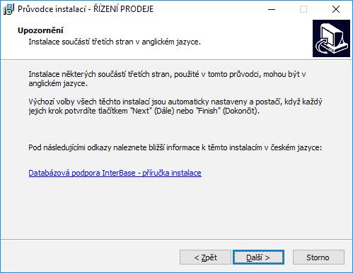 Pro potvrzení vaší volby a pokračování v Průvodci klepněte na tlačítko Další.