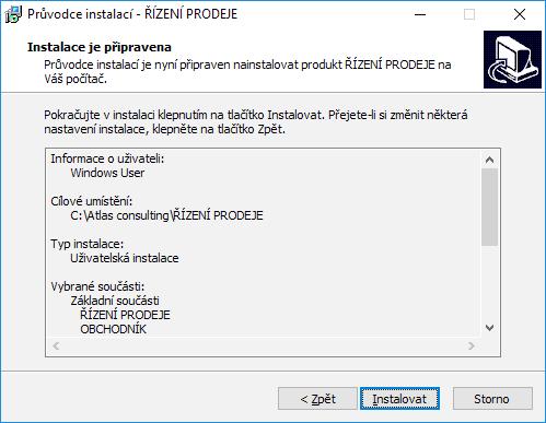 Tím bude zobrazeno upozornění, že instalace apliakce třetích stran, např. databázové podpory Firebird, může být v anglickém jazyce. Pokračujte tlačítkem Další.