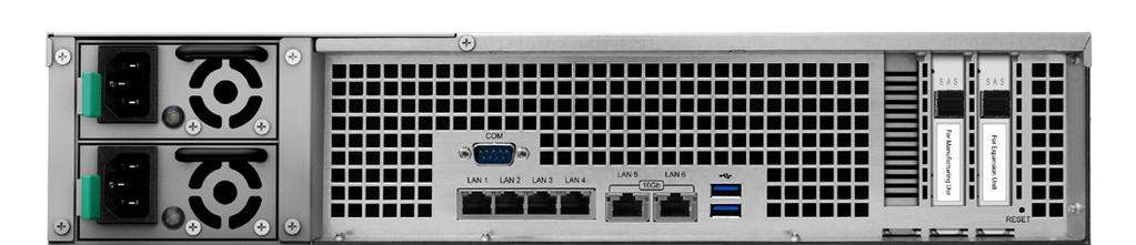 0 13 Rozšiřovací port 14 Tlačítko Reset Technické údaje Hardware CPU Systém hardwarového šifrování Paměť Kompatibilní typ disku Externí porty Rozměry (V x Š x H) Hmotnost Síť LAN Slot PCIe 3.