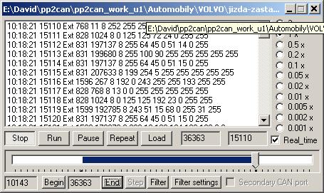 5.9 File sender Obr. 17: Nástroj File sender v režimu Fixed period. Obr. 18: Nástroj File sender v režimu Real time.