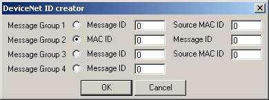 5.26 DeviceNet ID Obr. 50: Nástroj DeviceNet ID creator. Nástroj je určen pro generování identifikátoru high-level protokolu DeviceNet.
