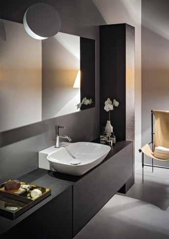 LEHKOST PROSTORU Pro lehkou a elegantní atmosféru v prostoru koupelny nabízí LAUFEN svoji novou kolekci nábytku s označením Boutique.