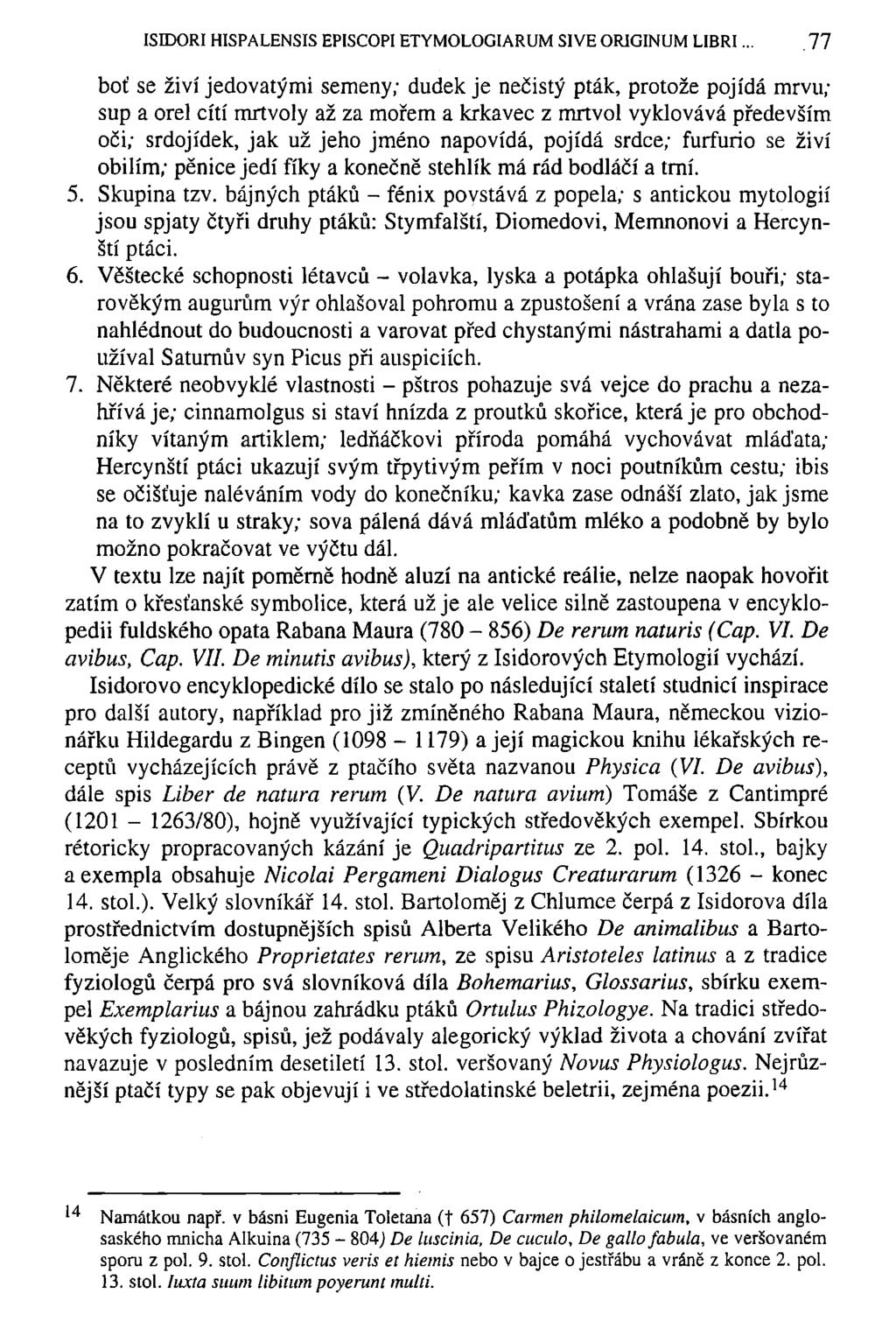 ISIDOŘI HISPALENSIS EPISCOPI ETYMOLOGIARUM SIVE ORIGINUM LIBRI.