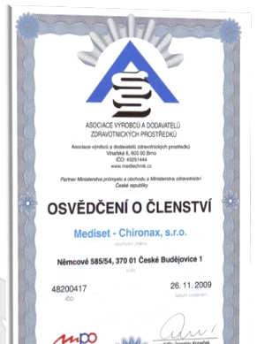 prostředků Certifikát