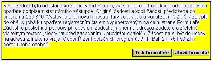 Poté opět klikněte na tlačítko ODESLAT ELEKTRONICKY ÚŘADU a odešlete formulář.