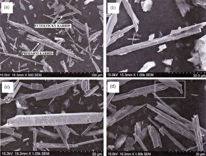 Proto je nutné, v těchto případech, přijmout opatření k zlepšení morfologie karbidů. Ke zlepšení změně morfologie karbidů se používá modifikace, která je podrobně popsána v části 1.9.5 Draslík.