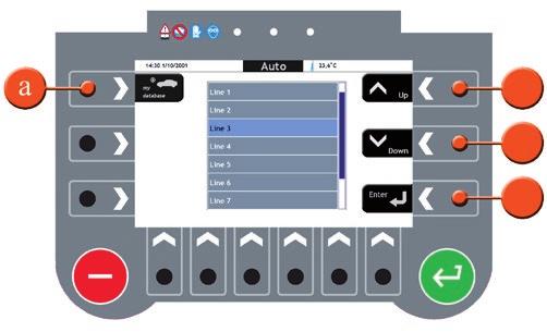 AUTO Pomocí přístupového tlačítka se na displeji zobrazí následující obrazovka: Výběr výrobce vozidla Mezi jednotlivými značkami automobilů můžete přecházet stisknutím Tlačítka se šipkou.