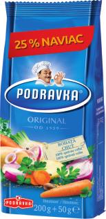 PODRAVKA 200 g + 25% naviac s 0,90 KUCHAREK ZELENINOVÉ OCHUCOVADLO 200 g + 100 g grátis