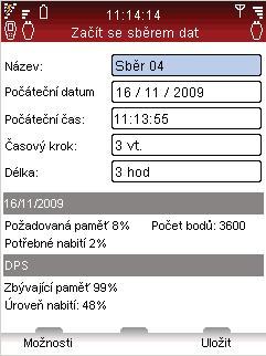 Sběr dat Sběr dat 15 Pro ventily jiných výrobců než TA stiskněte funkční klávesu Možnosti vyberte Přepnout do Kv módu a stiskněte Enter. Vložte informace o ventilu.