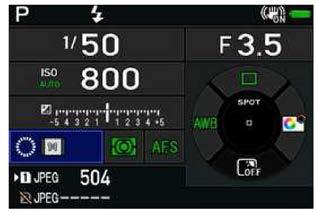 3. Přidány [2 políčka bracketing] pro [Simulace filtru AA bracketing] Lze zvolit