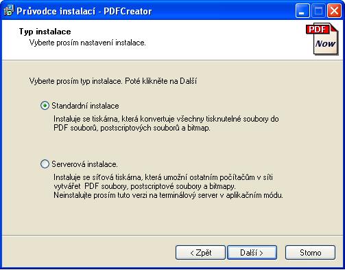 1 Instalace programu PDFCreator Při instalaci programů JAPO (popsané v kapitole 1) se na ploše Windows vytvořila složka DOPLNĚNÍ EXPORTU DO PDF, která obsahuje instalátor programu PDFCreator.
