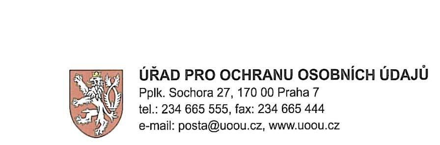 * UOOUX003UHDQ* Zn. INSP2-4075/11-14 Praha 16. listopadu 2011 KONTROLNÍ PROTOKOL dle zákona, o ochraně osobních údajů a o změně některých zákonů, ve znění pozdějších předpisů (dále jen zákon ) I.