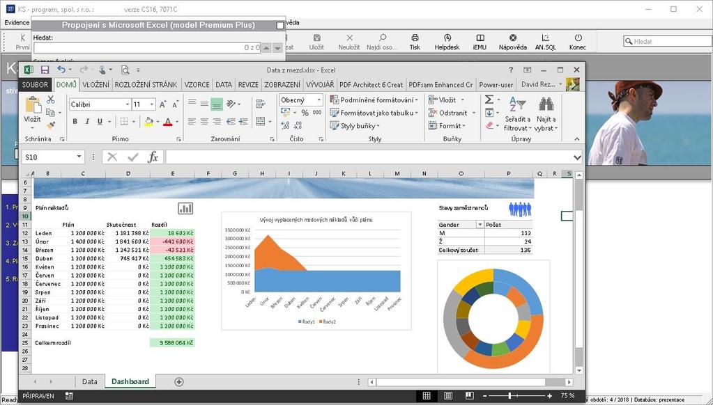 NOVINKY V APLIKACÍCH PROPOJENÍ EXCEL Modul Propojení s Excelem umožňuje vytvářet uživatelské sestavy v aplikaci Microsoft Excel pomocí