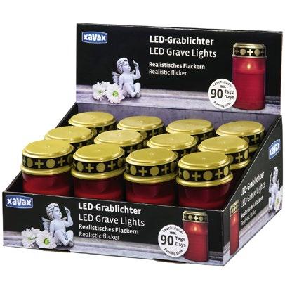 set 4 ks (cena uvedena za set) dekorativní LED čajové svíčky žluto-oranžové světlo s mihotavým