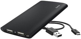 5-6 hodin) LED indikátor kapacity ochrana před přebitím, přílišným vybitím a zkratem součástí balení je USB kabel 173733-5000 mah vstup: