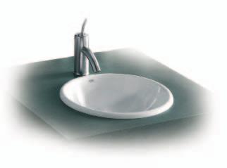 Element Umývadlová mísa 7327576000 Umývadlová misa ELEMENT 55 x 46 cm, s otvorom pre batériu a možnosťou troch BOL Umývadlová
