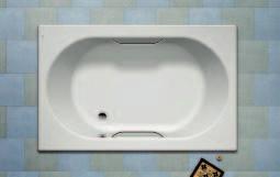 bora bora Akrylátová vaňa 7247822001 akrylátová vaňa 190 120 cm s držadlami (chróm),
