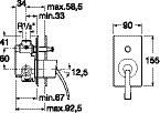 automatickou zátkou, chróm 75A0146C00