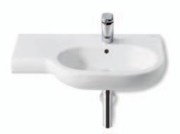 inštalačnou sadou 7337240000 Stĺp 7816291001 Držiak na uterák 28 cm, chróm 7387240000 Bočný nadstavec, keramika A B 1000 460 850 460 700 460 732724L000 Umývadlo 75 46 cm s odkládacou plochou vpravo,