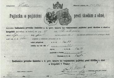 adrese Spálená č. 76. Ústav se záhy přejmenoval na První českou vzájemnou pojišťovnu.